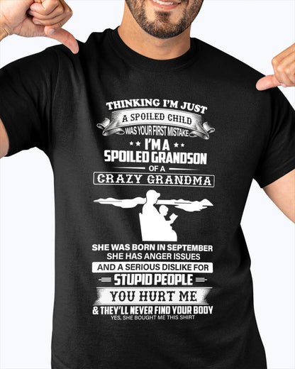 Spoiled by Grandma Shirt September Edition – From Grandma to Grandson snow09 (SKU-GMS2-09)