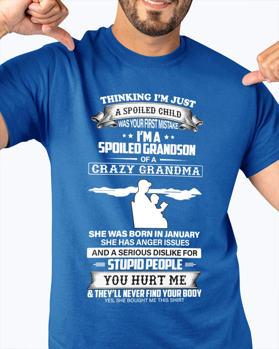 Spoiled by Grandma Shirt January Edition – From Grandma to Grandson snow01 (SKU-GMS2-01)