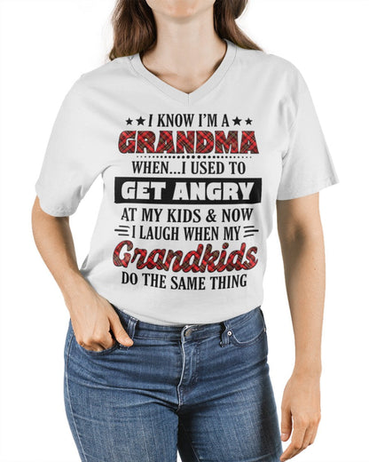 KNOW I'M A GRANDMA WHEN... I USED TO GET ANGRY AT MY KIDS & NOW I LAUGH WHEN MY GRANDKIDS DO THE SAME THING - from grandma snow00 (SKU07-111)