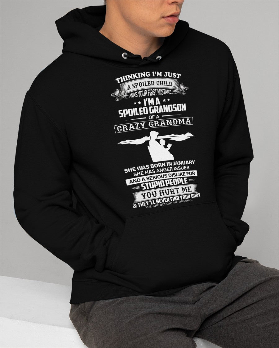 Spoiled by Grandma Shirt January Edition – From Grandma to Grandson snow01 (SKU-GMS2-01)