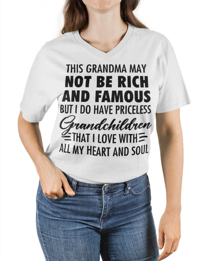 THIS GRANDMA MAY NOT BE RICH AND FAMOUS BUT I DO HAVE PRICELESS Grandchildren - from grandma snow00