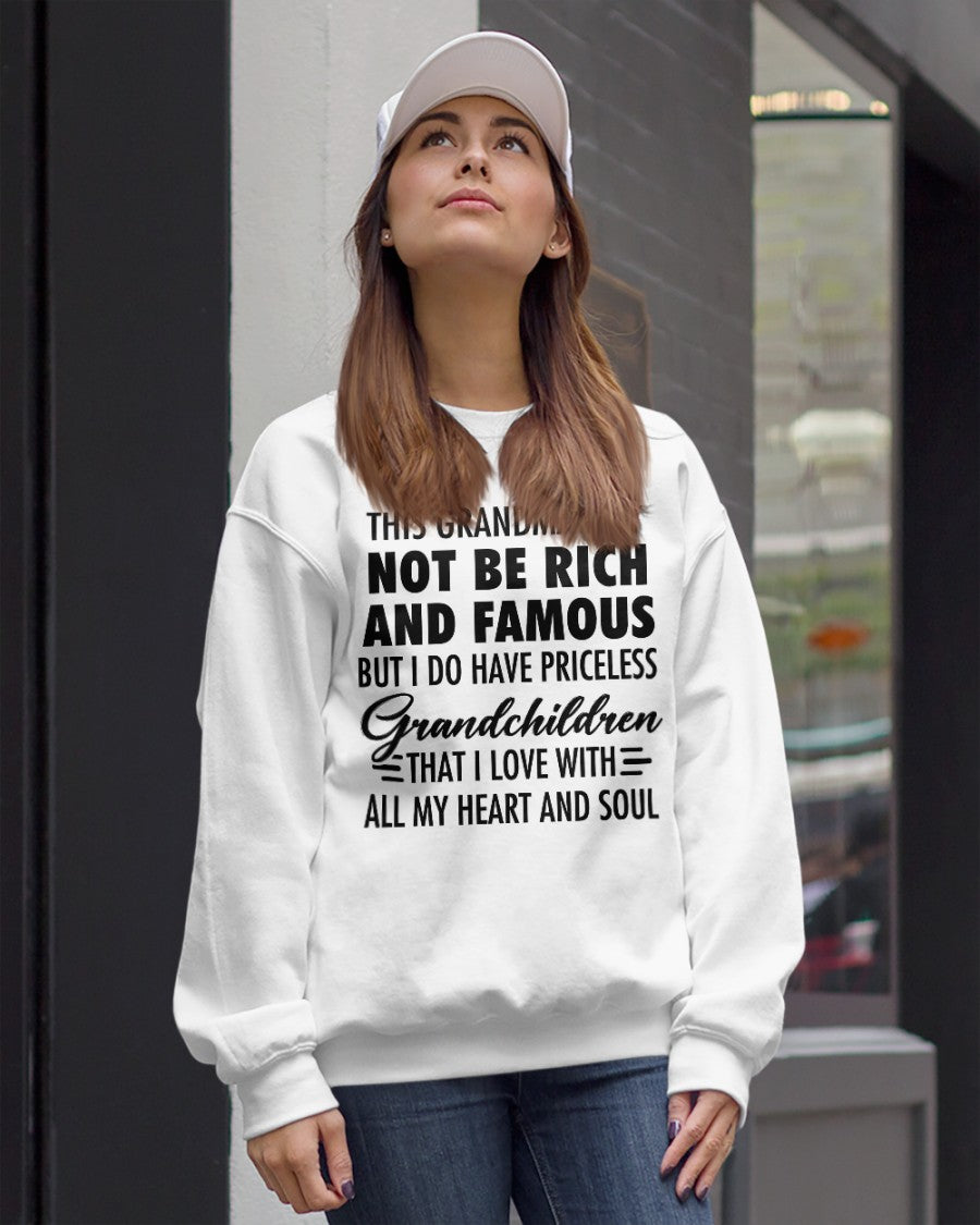 THIS GRANDMA MAY NOT BE RICH AND FAMOUS BUT I DO HAVE PRICELESS Grandchildren - from grandma snow00