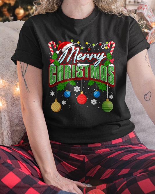 Merry Christmas Matching Family Merry Christmas Xmas T-Shirt (SKU-MRCM-21) FMA