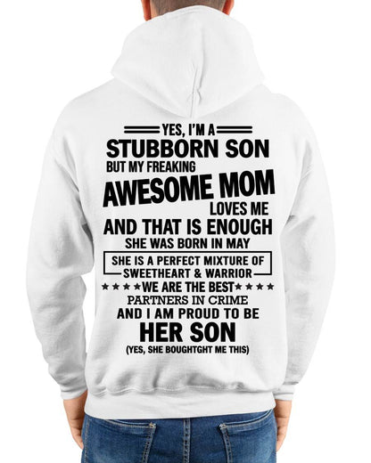 MAY, WE ARE THE BEST PARTNERS IN CRIME - GIFT SHIRT FROM MOM TO SON - SNOW05 (SKU2603-189-05)