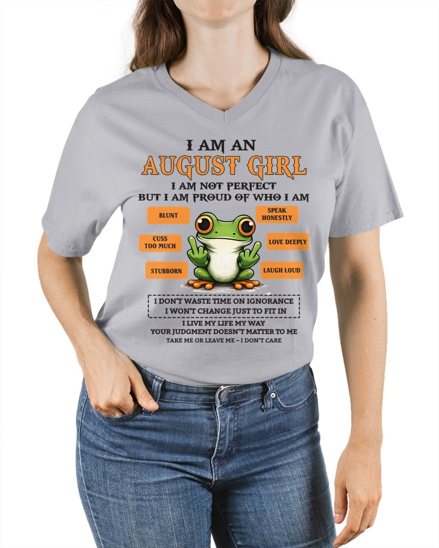 "I AM A AUGUST GIRL" - Birthday Gift For August Girls - FMA SNOW08 (SKU2602-189-08)