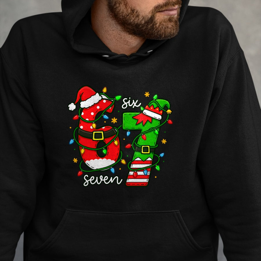 Trending Six Seven Meme Christmas 67 Xmas Men Women Kids T-Shirt - Christmas Unisex T-Shirt/Hoodie/Sweatshirt - SNOW00