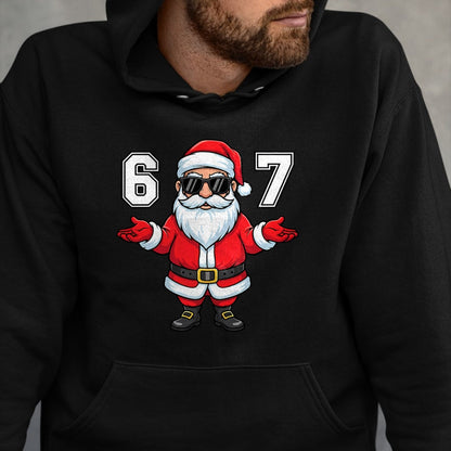 67 Meme Six Seven 6 7 Funny Santa Matching Xmas 67 Christmas T-Shirt - Christmas Unisex T-Shirt/Hoodie/Sweatshirt - SNOW00 (Copy)