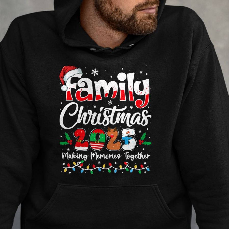 Family Christmas 2025 Matching Outfit Xmas Squad Santa T-Shirt - Christmas Unisex T-Shirt/Hoodie/Sweatshirt - SNOW00