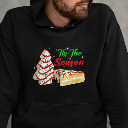 Funny Tis The Season Design Christmas Tree Cakes Debbie T-Shirt - Christmas Unisex T-Shirt/Hoodie/Sweatshirt - SNOW00