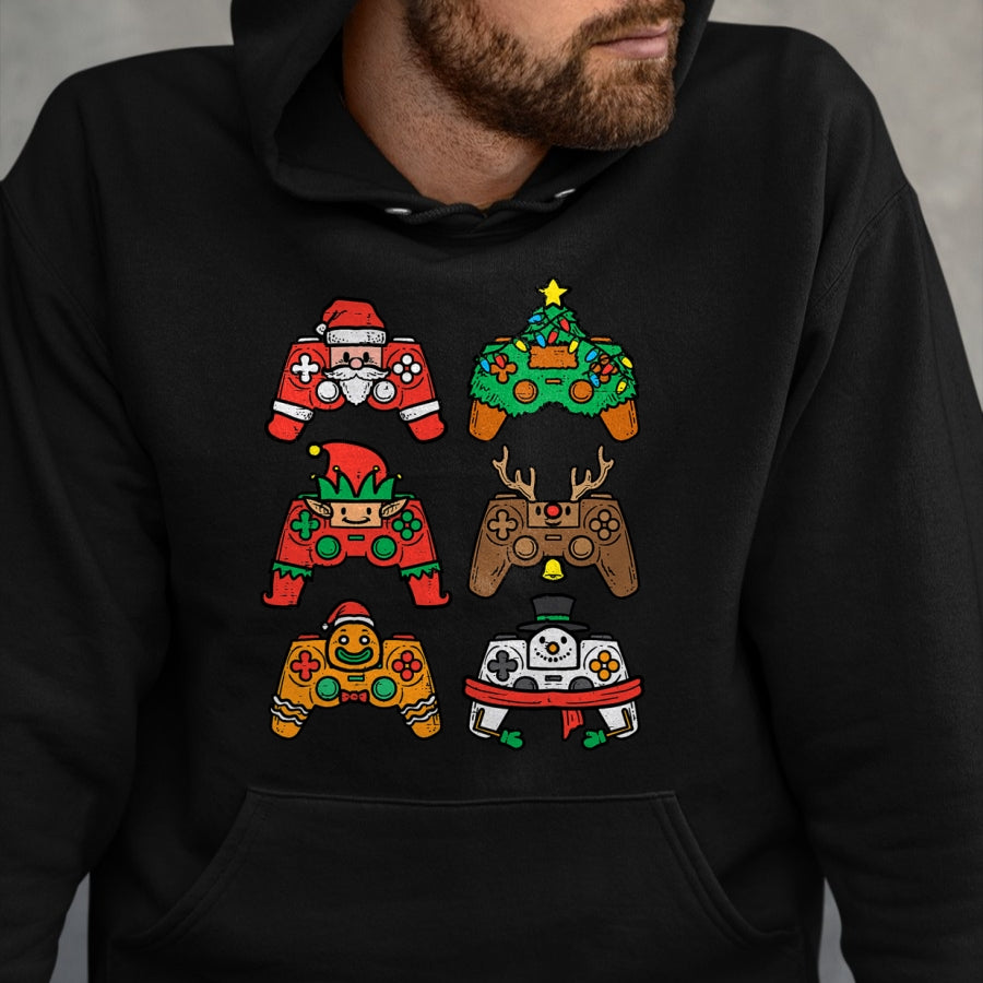 Christmas Gamer Controller Xmas Gaming T-Shirt - Christmas Unisex T-Shirt/Hoodie/Sweatshirt - SNOW00