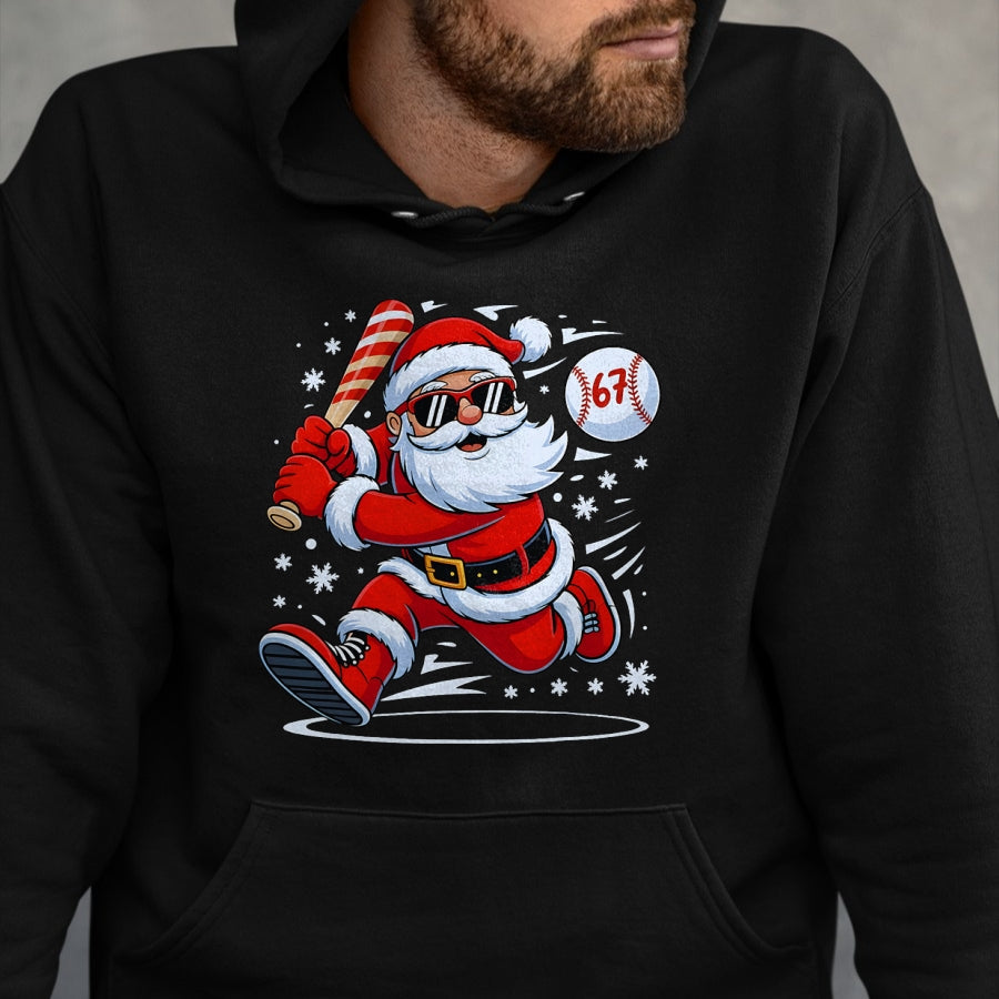 Funny Baseball Santa 67 Christmas Xmas Pajamas Boys T-Shirt - Christmas Unisex T-Shirt/Hoodie/Sweatshirt - SNOW00