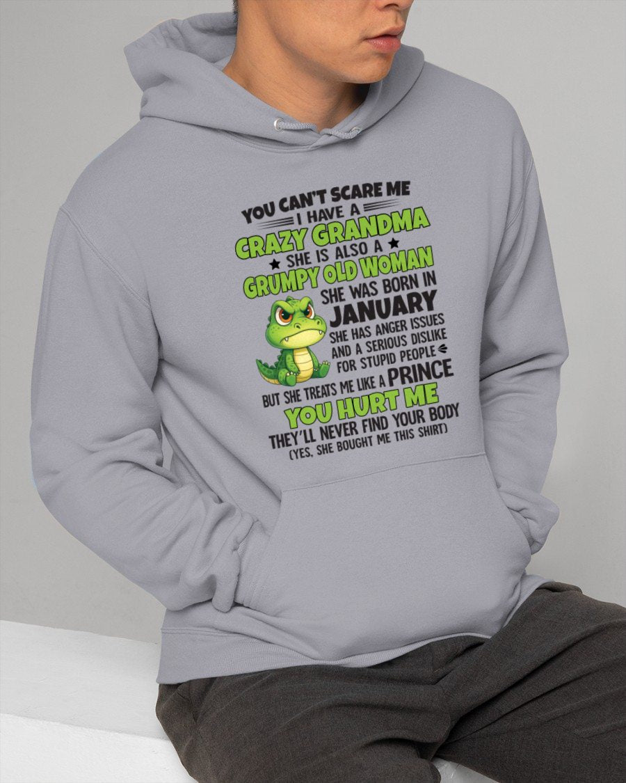 JANUARY - YOU CAN'T SCARE ME - FOR GRANDSON - GIFT FROM GRANDMA - snow01 (SKU09-85-01)