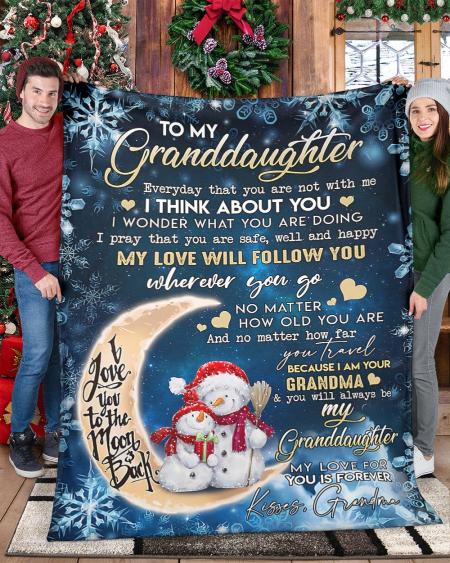 Special Gift For Your Granddaughter Blanket - From Grandma (SKUB11-06)