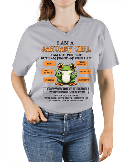 "I AM A JANUARY GIRL" - Birthday Gift For January Girls - FMA SNOW01 (SKU2602-189-01)