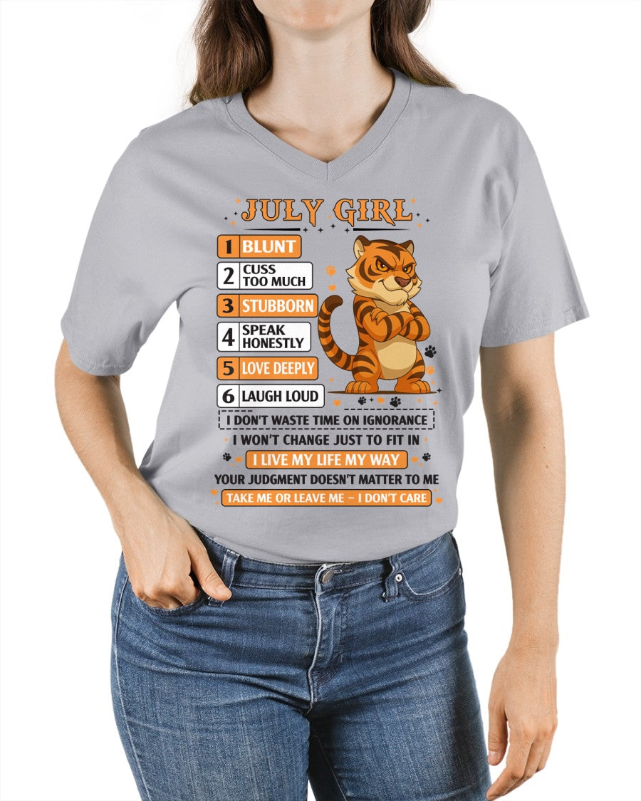 "I AM A JULY GIRL" - Birthday Gift For July Girls - FMA SNOW07 (SKU2602-219-07)