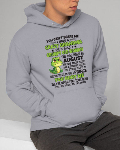 AUGUST - YOU CAN'T SCARE ME - FOR GRANDSON - GIFT FROM GRANDMA - snow08 (SKU09-85-08)