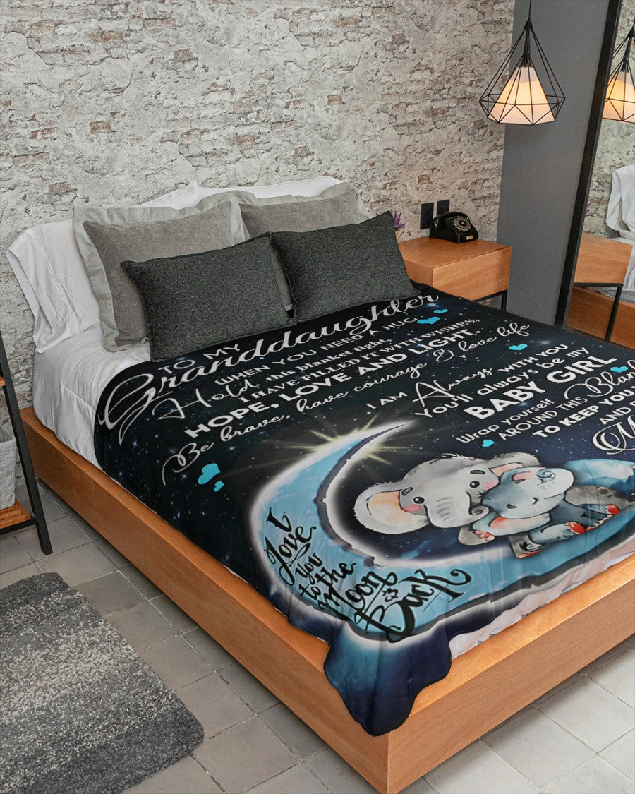 Special Gift For Your Granddaughter Blanket - From Nana (SKU-CHAU-B01)