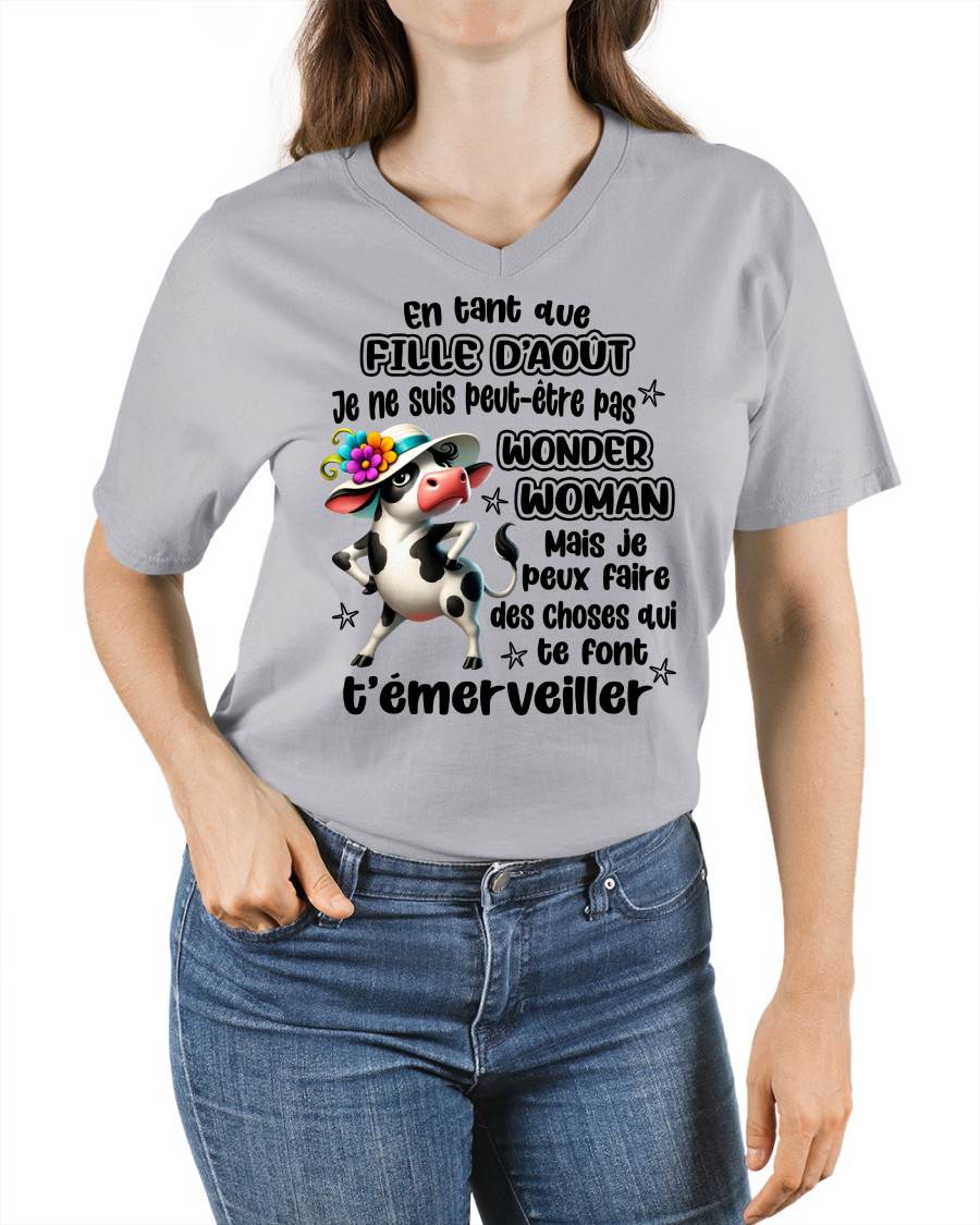 AOÛT SHIRT Je ne suis peut-être pas WONDER WOMAN - SNOW08 (SKU2605-39-08)