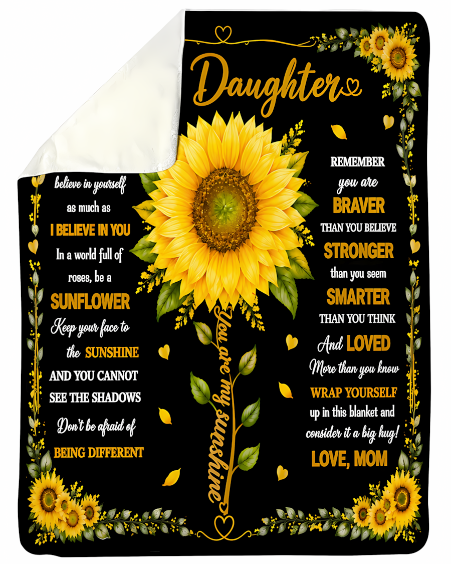 Special Gift For Your Daughter Blanket - From Mom (SKU2608-256)