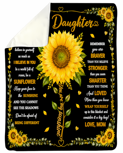 Special Gift For Your Daughter Blanket - From Mom (SKU2608-256)