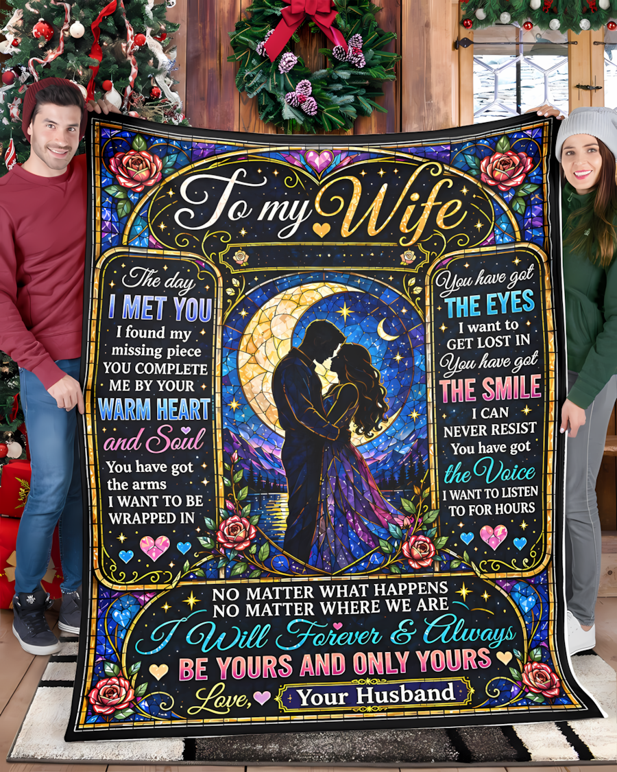 BLANKET FOR WIFE – COMFORT & WARMTH GIFT FROM HUSBAND- SNOW00 (SKU2609-189)