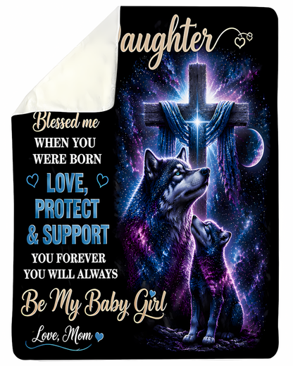 Special Gift For Your Daughter Blanket - From Mom (SKU2608-370)