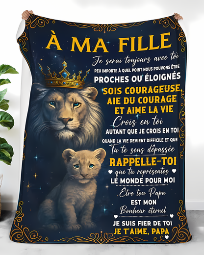 Couverture Cadeau Spécial Pour Votre Fille - De la part de Papa (SKU2606-189)