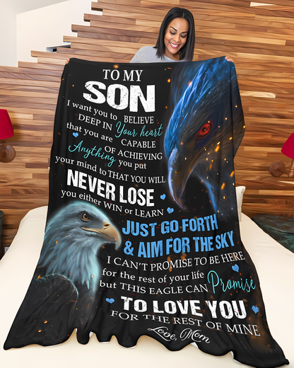 Special Gift For Your Son Blanket - From Mom (SKU2606-16)