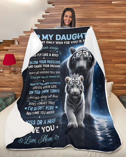Special Gift For Your Daughter Blanket - From Mom (SKU2606-90)