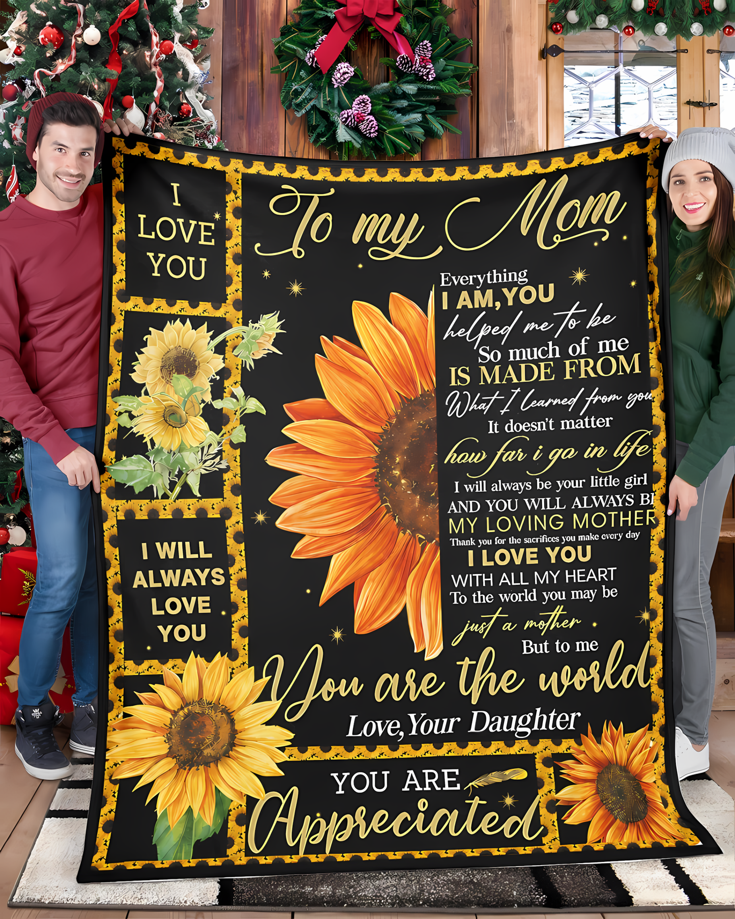 Special Gift For Your Mom Blanket - From Daughter (SKU2606-253)