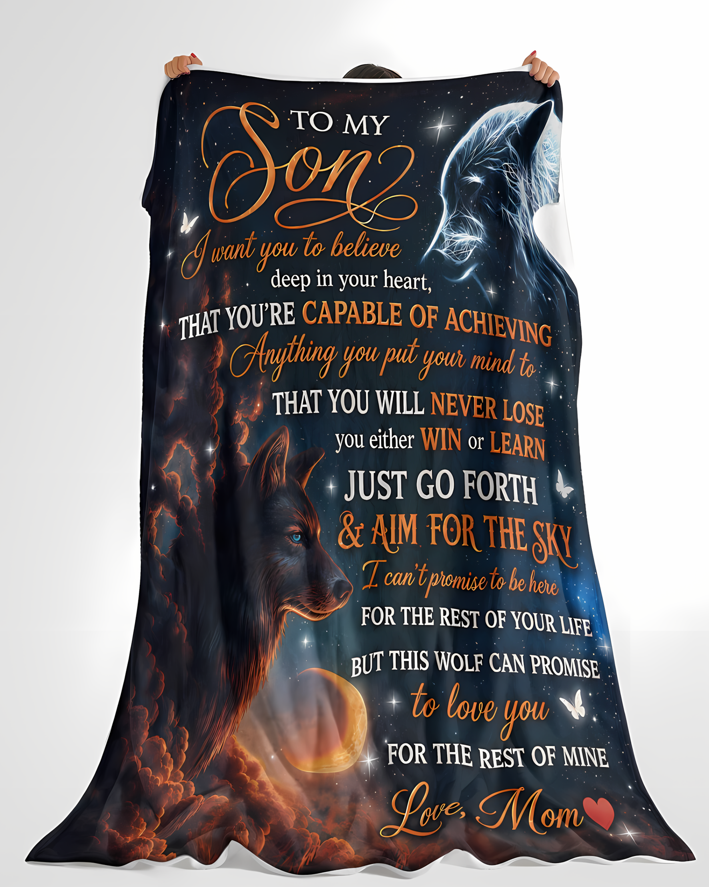 Special Gift For Your Son Blanket - From Mom (SKU2606-11)
