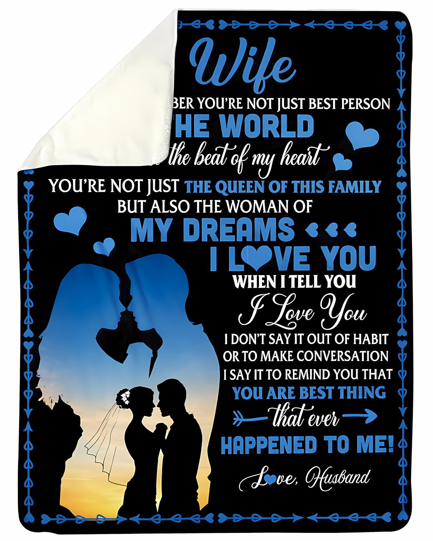 Special Gift For Your Wife Blanket - From Husband (SKU2606-276)