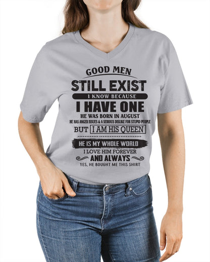 August - Good Men Still Exist - Perfect Gift For Your Girlfriend, Wife From Husband / Man - snow08 (SKU07-166-08)