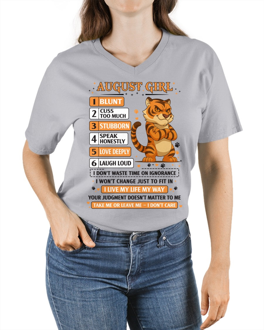 "I AM A AUGUST GIRL" - Birthday Gift For August Girls - FMA SNOW08 (SKU2602-219-08)