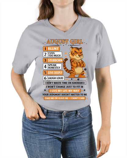 "I AM A AUGUST GIRL" - Birthday Gift For August Girls - FMA SNOW08 (SKU2602-219-08)