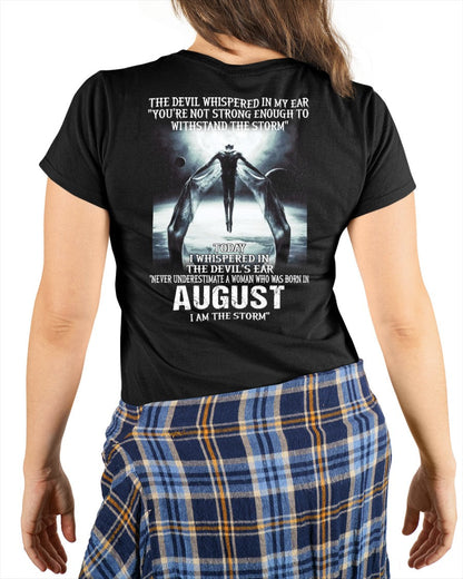 AUGUST - NEVER UNDERESTIUNDER A WOMAN - I AM THE STORM -FMA (SKU-CHAUU-08)