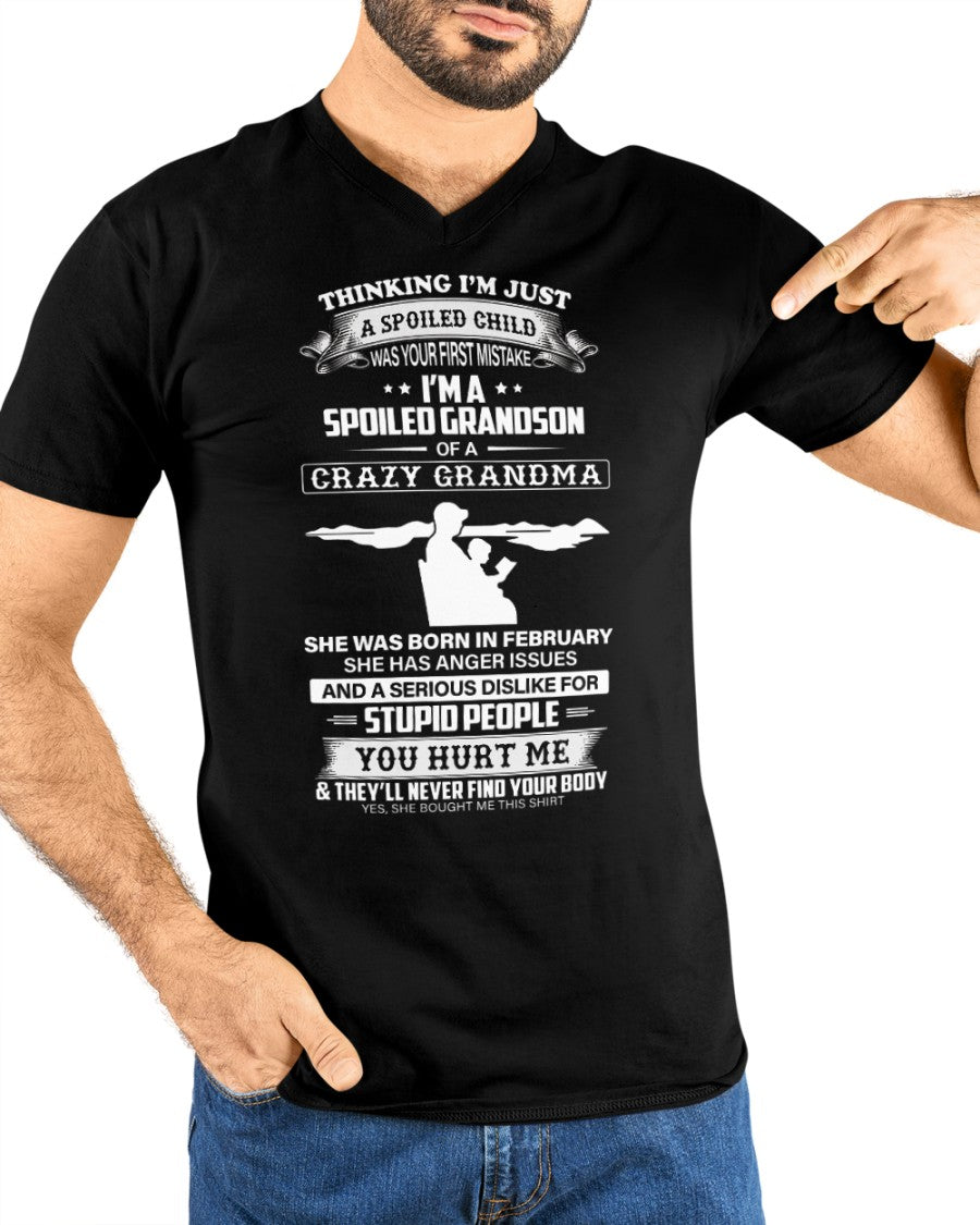 Spoiled by Grandma Shirt February Edition – From Grandma to Grandson snow02 (SKU-GMS2-02)