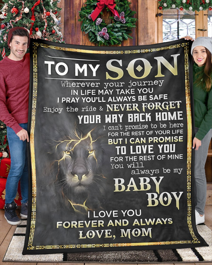 Special Gift For Your Son Blanket - From Mom (SKUB12-63)