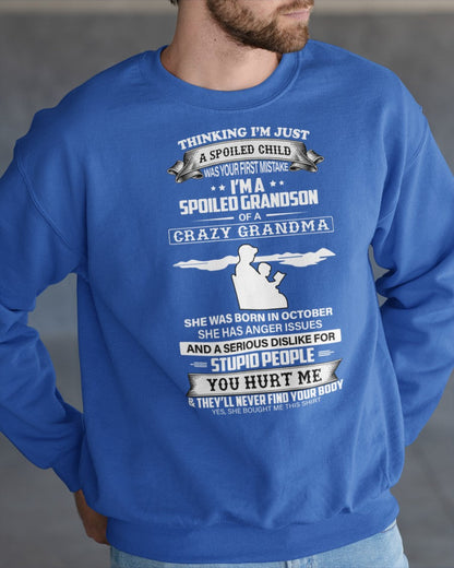 Spoiled by Grandma Shirt October Edition – From Grandma to Grandson snow10 (SKU-GMS2-10)