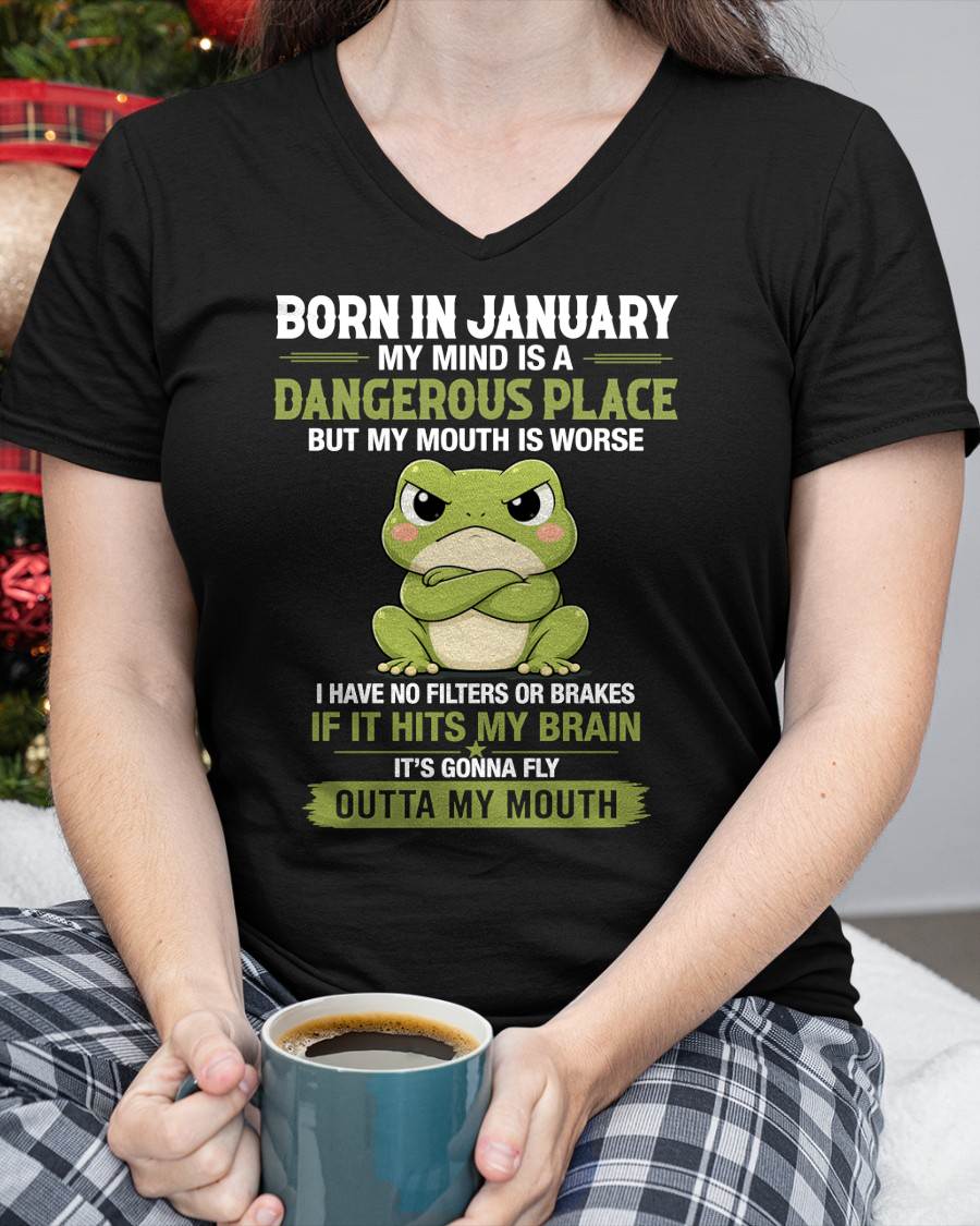 JANUARY SHIRT, MY MIND IS A DANGEROUS PLACE - SNOW01 (SKU2605-116-01)