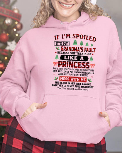 CHRISTMAX T-SHRIT FOR GRANDDAUGHTER - GIFT FROM GRANDMA - snow00