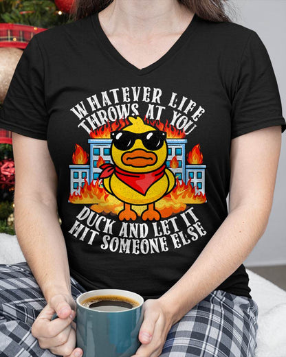 Sarcastic Funny Duck Shirt Funny Joke Quote Humor Duck Meme T-Shirt