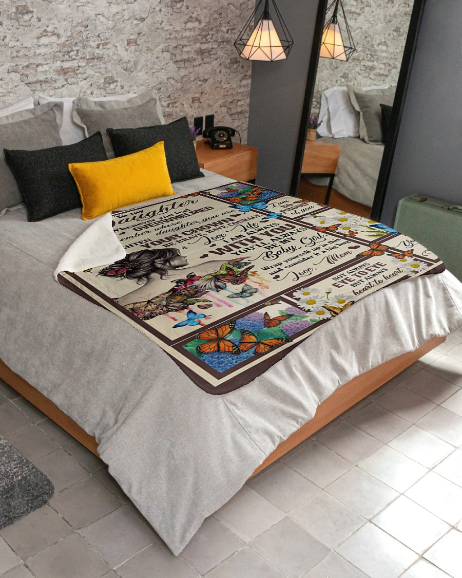 To My Daughter Whenever You Feel Overwhelmed - Gift For Daughter - from Mom Blanket