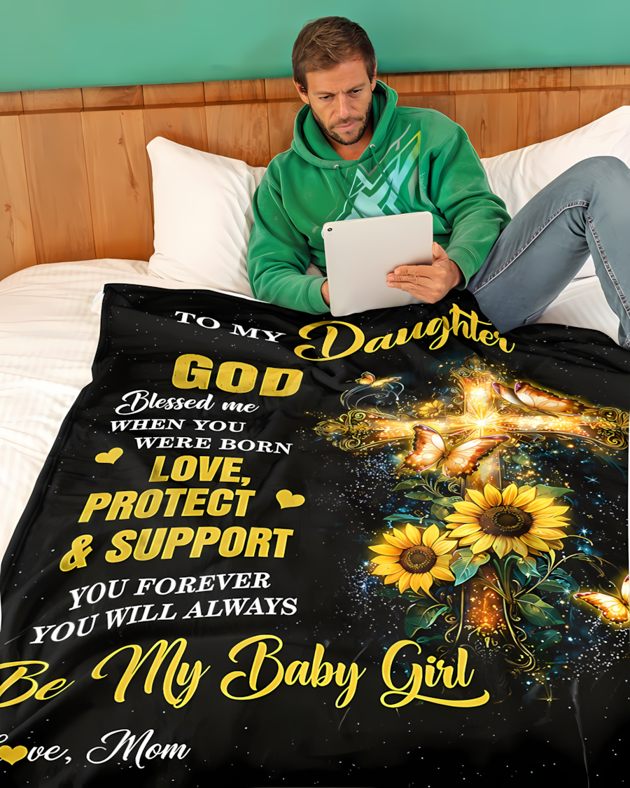 Special Gift For Your Daughter Blanket - From Mom (SKU2608-327)