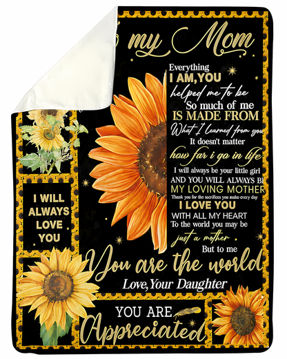 Special Gift For Your Mom Blanket - From Daughter (SKU2606-253)