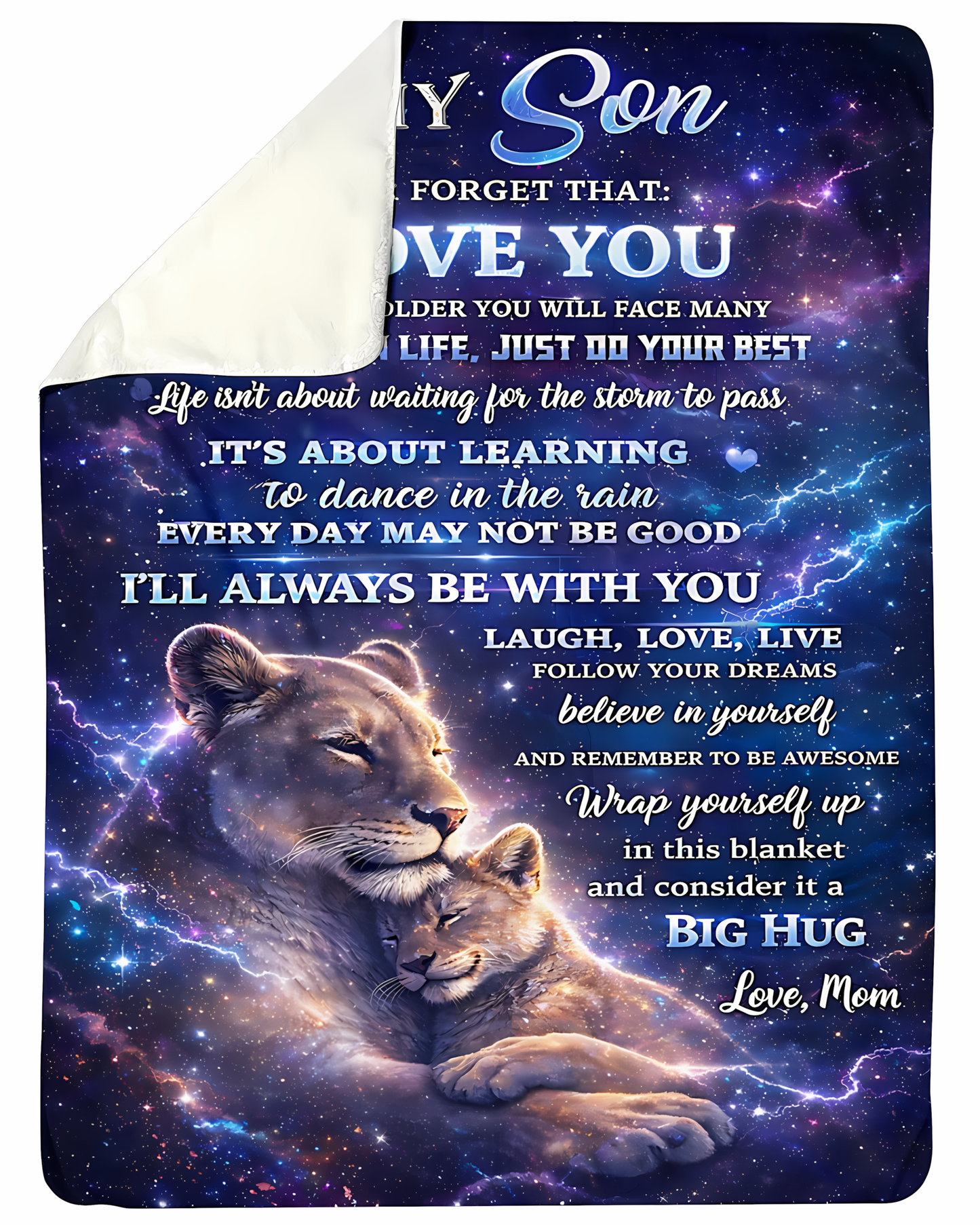 Special Gift For Your Son Blanket - From Mom (SKU2604-235)