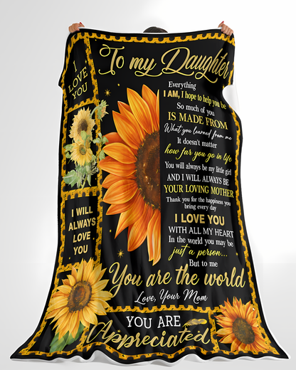 Special Gift For Your Daughter Blanket - From Mom (SKU2606-266)