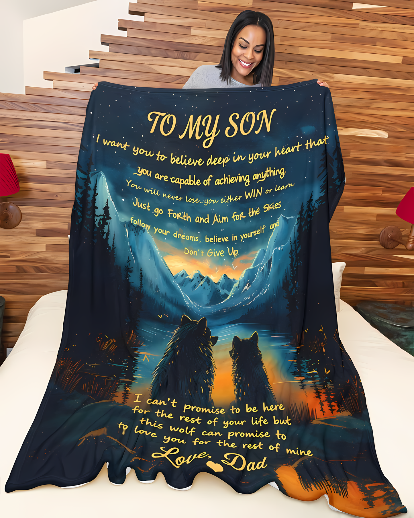 Special Gift For YourSon Blanket - From Dad (SKU2606-54)