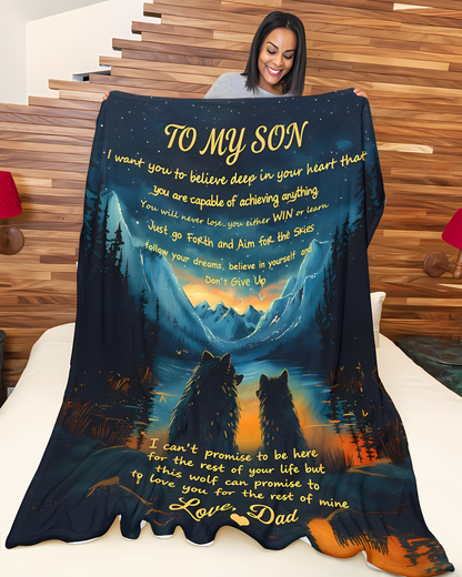 Special Gift For YourSon Blanket - From Dad (SKU2606-54)