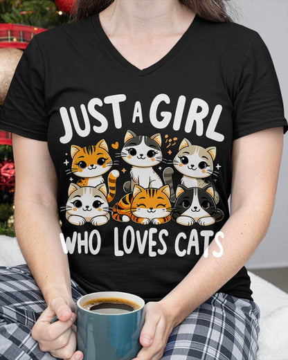 Cats Lover Just A Girl Who Loves Cat T-Shirt